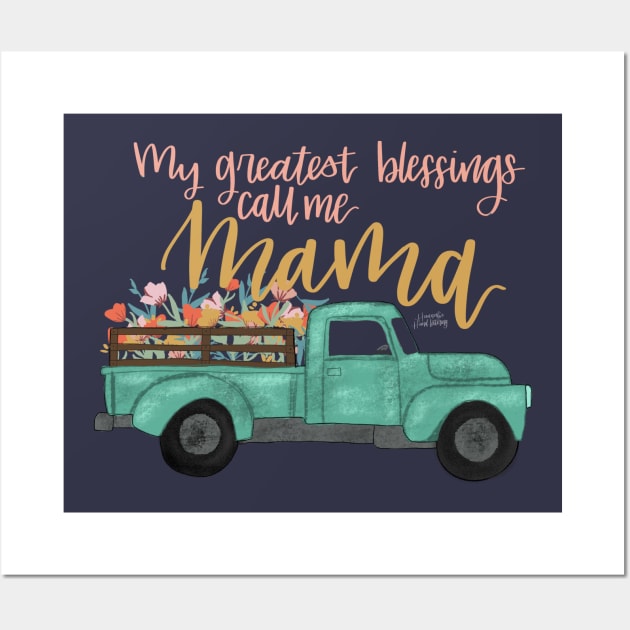 Mama’s blessings Wall Art by Hannah’s Hand Lettering